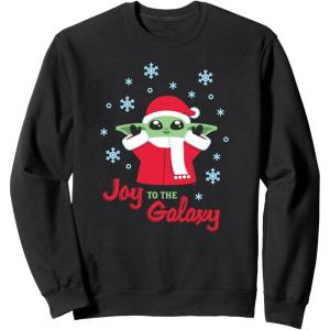 image:imageStar Wars The Mandalorian Grogu Joy to the Galaxy Holiday SweatshirtBlack