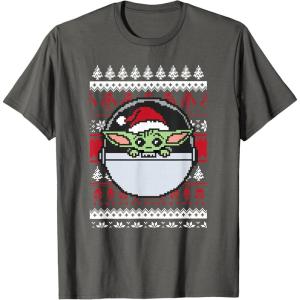 image:imageStar Wars The Mandalorian Grogu Ugly Christmas Sweater TShirtAsphalt Grey