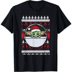 image:imageStar Wars The Mandalorian Grogu Ugly Christmas Sweater TShirtBlack