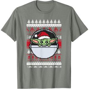 image:imageStar Wars The Mandalorian Grogu Ugly Christmas Sweater TShirtOlive Heather