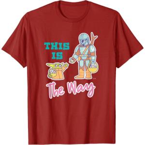 image:imageStar Wars The Mandalorian and Grogu This is the Way Easter TShirtCranberry Red