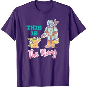 image:imageStar Wars The Mandalorian and Grogu This is the Way Easter TShirtPurple