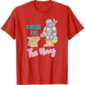 image:imageStar Wars The Mandalorian and Grogu This is the Way Easter TShirtRed