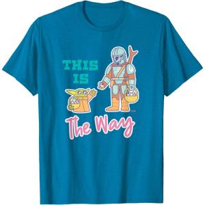 image:imageStar Wars The Mandalorian and Grogu This is the Way Easter TShirtSapphire Blue