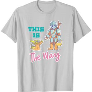 image:imageStar Wars The Mandalorian and Grogu This is the Way Easter TShirtSilver Grey