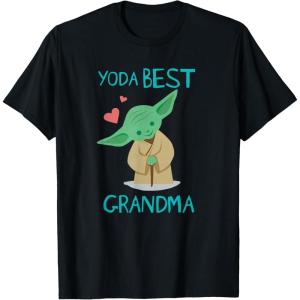 image:imageStar Wars Yoda Best Grandma Yoda Chibi Portrait Mothers Day TShirtBlack
