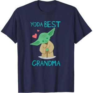 image:imageStar Wars Yoda Best Grandma Yoda Chibi Portrait Mothers Day TShirtNavy Blue