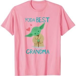 image:imageStar Wars Yoda Best Grandma Yoda Chibi Portrait Mothers Day TShirtPink