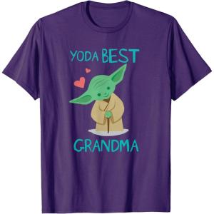 image:imageStar Wars Yoda Best Grandma Yoda Chibi Portrait Mothers Day TShirtPurple