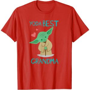 image:imageStar Wars Yoda Best Grandma Yoda Chibi Portrait Mothers Day TShirtRed