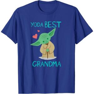 image:imageStar Wars Yoda Best Grandma Yoda Chibi Portrait Mothers Day TShirtRoyal Blue