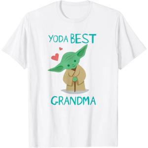 image:imageStar Wars Yoda Best Grandma Yoda Chibi Portrait Mothers Day TShirtWhite