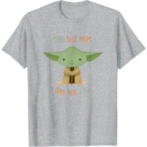 image:imageStar Wars Yoda Best Mom Love You I Do TShirtHeather Grey