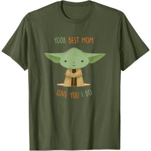 image:imageStar Wars Yoda Best Mom Love You I Do TShirtOlive Green