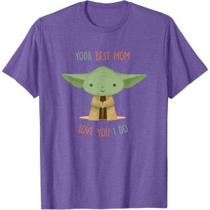 image:imageStar Wars Yoda Best Mom Love You I Do TShirtPurple Heather