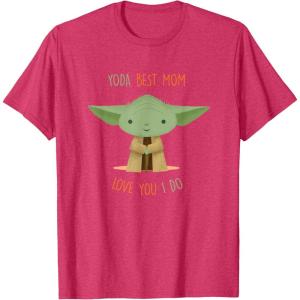 image:imageStar Wars Yoda Best Mom Love You I Do TShirtRed Heather