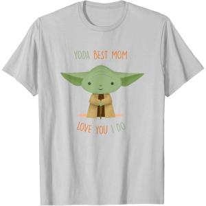 image:imageStar Wars Yoda Best Mom Love You I Do TShirtSilver Grey