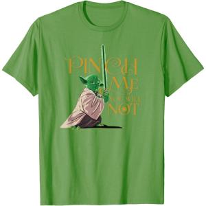 image:imageStar Wars Yoda Pinch Me You Will Not TShirtGrass Green