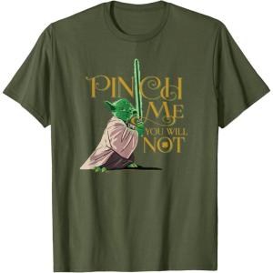 image:imageStar Wars Yoda Pinch Me You Will Not TShirtOlive Green