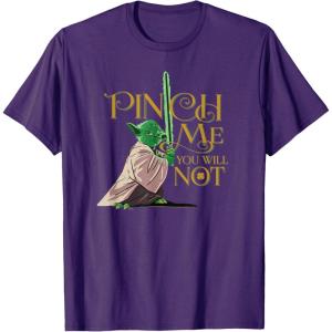 image:imageStar Wars Yoda Pinch Me You Will Not TShirtPurple