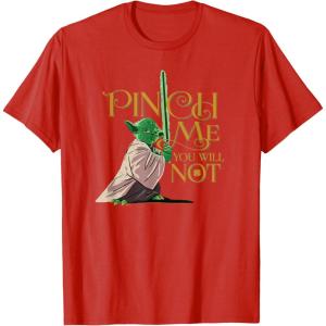 image:imageStar Wars Yoda Pinch Me You Will Not TShirtRed