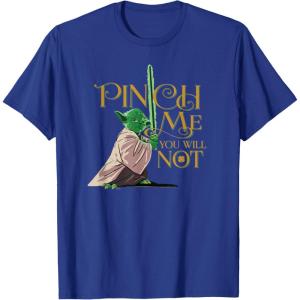 image:imageStar Wars Yoda Pinch Me You Will Not TShirtRoyal Blue