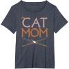image:imageStar Wars Cat Mom Pet Parent Lightsabers TShirtHeather Blue