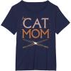image:imageStar Wars Cat Mom Pet Parent Lightsabers TShirtNavy Blue