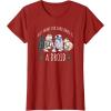 image:imageStar Wars Christmas All I Want For Christmas Is A Droid TShirtCranberry Red
