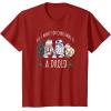 image:imageStar Wars Christmas All I Want For Christmas Is A Droid TShirtCranberry Red