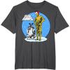 image:imageStar Wars Christmas C3PO amp R2D2 Snow Globe TShirtDark Heather Grey
