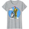 image:imageStar Wars Christmas C3PO amp R2D2 Snow Globe TShirtHeather Grey