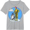 image:imageStar Wars Christmas C3PO amp R2D2 Snow Globe TShirtHeather Grey