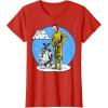 image:imageStar Wars Christmas C3PO amp R2D2 Snow Globe TShirtRed
