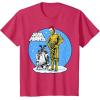 image:imageStar Wars Christmas C3PO amp R2D2 Snow Globe TShirtRed Heather