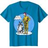 image:imageStar Wars Christmas C3PO amp R2D2 Snow Globe TShirtSapphire Blue