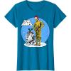 image:imageStar Wars Christmas C3PO amp R2D2 Snow Globe TShirtSapphire Blue