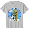 image:imageStar Wars Christmas C3PO amp R2D2 Snow Globe TShirtSilver Grey