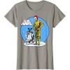 image:imageStar Wars Christmas C3PO amp R2D2 Snow Globe TShirtSlate Grey