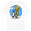 image:imageStar Wars Christmas C3PO amp R2D2 Snow Globe TShirtWhite