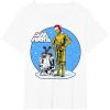 image:imageStar Wars Christmas C3PO amp R2D2 Snow Globe TShirtWhite