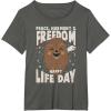 image:imageStar Wars Christmas Chewbacca Peace Harmony Happy Life Day TShirtAsphalt Grey