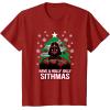 image:imageStar Wars Christmas Darth Vader Have A Holly Jolly Sithmas TShirtCranberry Red