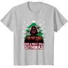 image:imageStar Wars Christmas Darth Vader Have A Holly Jolly Sithmas TShirtSilver Grey