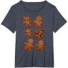 image:imageStar Wars Christmas Ginger Bread Wars Graphic TShirt TShirtHeather Blue