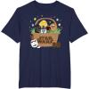 image:imageStar Wars Classic Characters Easter Eggs Basket Funny Spring TShirtNavy Blue