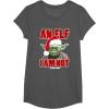 image:imageStar Wars Classic Christmas An Elf I Am Not Yoda Portrait TShirtAsphalt Grey