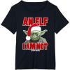 image:imageStar Wars Classic Christmas An Elf I Am Not Yoda Portrait TShirtBlack