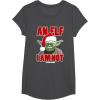 image:imageStar Wars Classic Christmas An Elf I Am Not Yoda Portrait TShirtDark Heather Grey