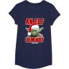 image:imageStar Wars Classic Christmas An Elf I Am Not Yoda Portrait TShirtNavy Blue